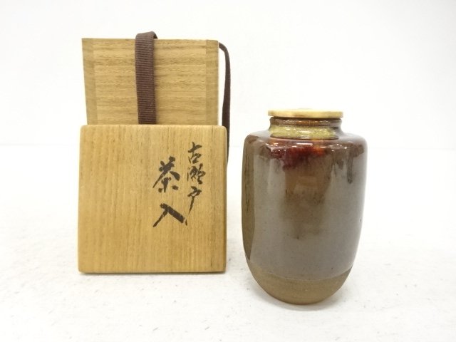 JAPANESE TEA CEREMONY / OLD SETO WARE / CHAIRE TEA CADDY